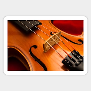 Beautiful Music - Closeup of A Violin Sticker